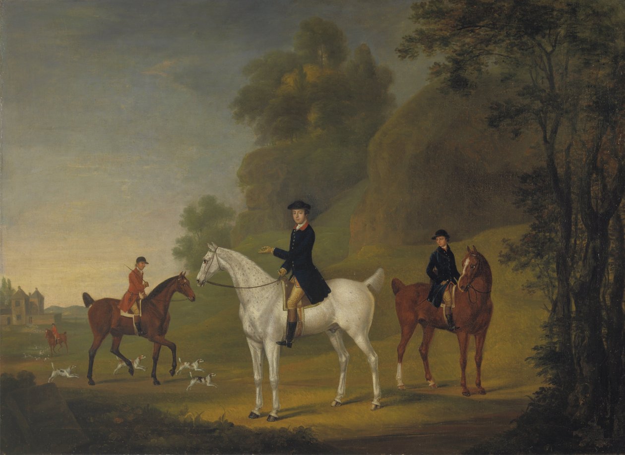 Lord Bulkeley ve Harriers, Avcı John Wells ve Whipper-In R. Jennings by Thomas Stringer
