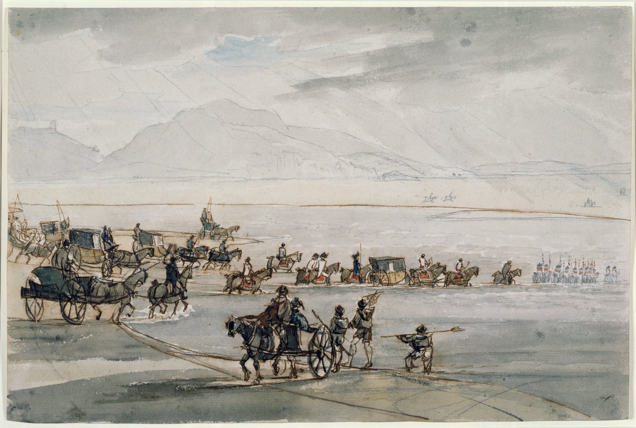 Lancashire Crossing Morecambe Sands