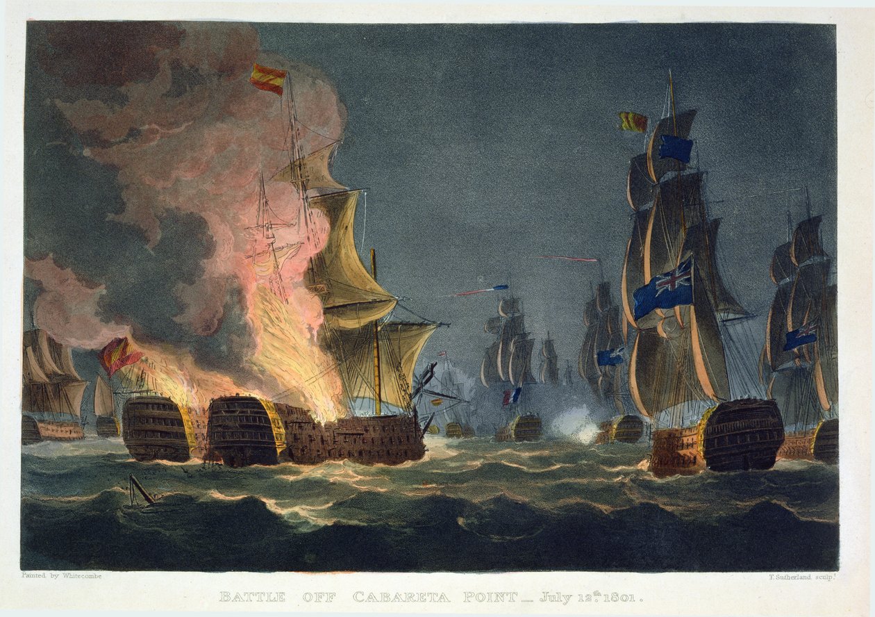 Cabareta Point Savaşı, 12 Temmuz 1801, Thomas Sutherland tarafından J. Jenkins