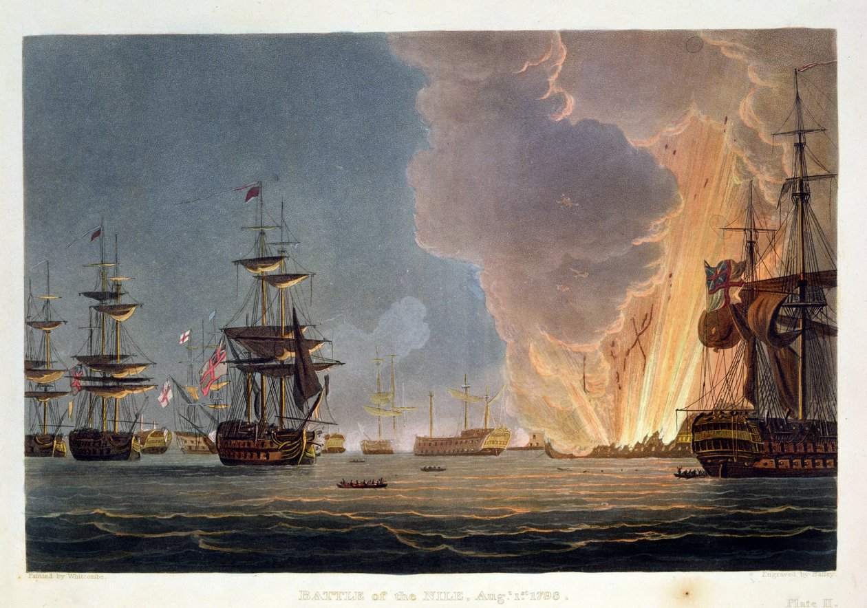 Nil Savaşı, 1 Ağustos 1798, Bailey tarafından J. Jenkins
