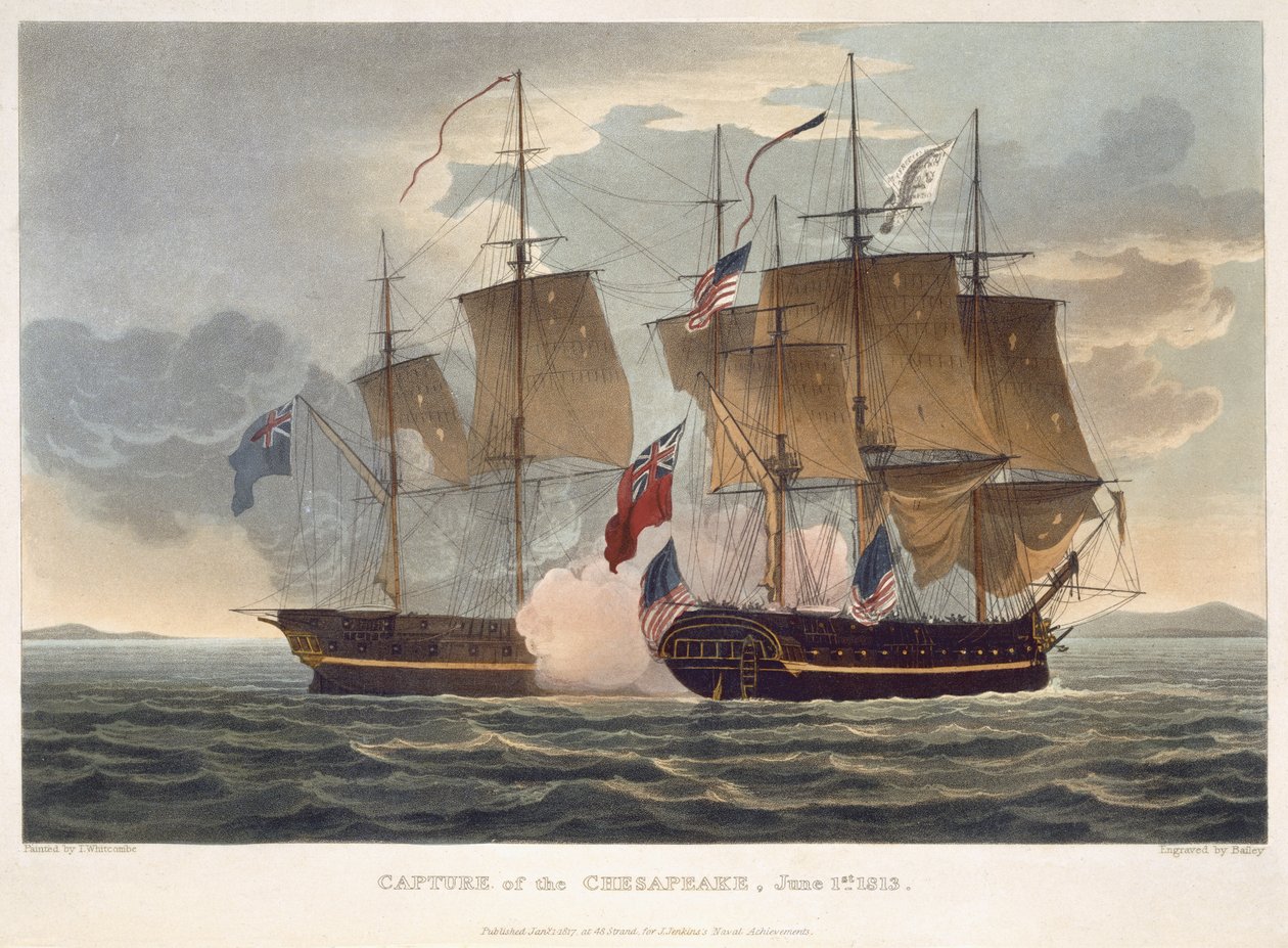The Capture of the Chesapeake, 1 Haziran 1813, Bailey tarafından J. Jenkins