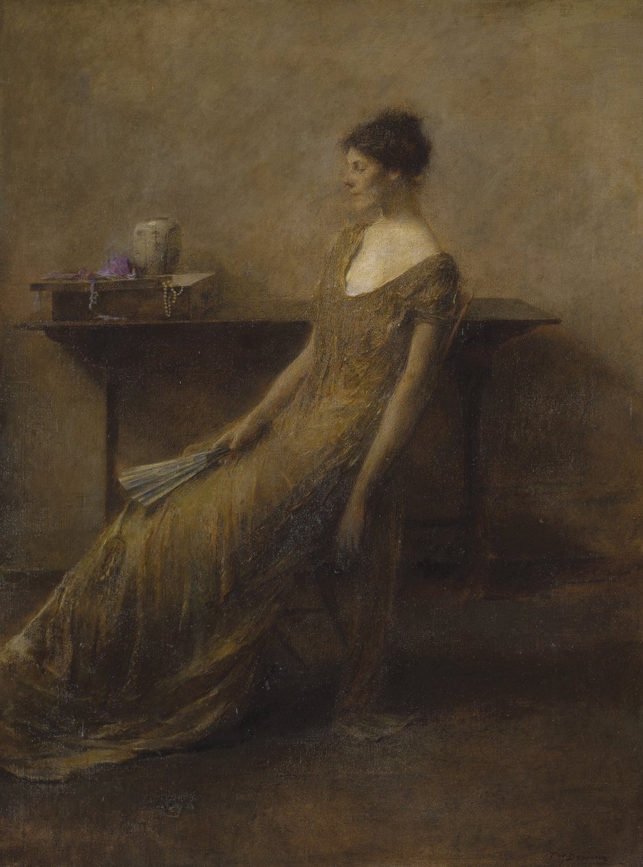 Altın Bayan by Thomas Wilmer Dewing