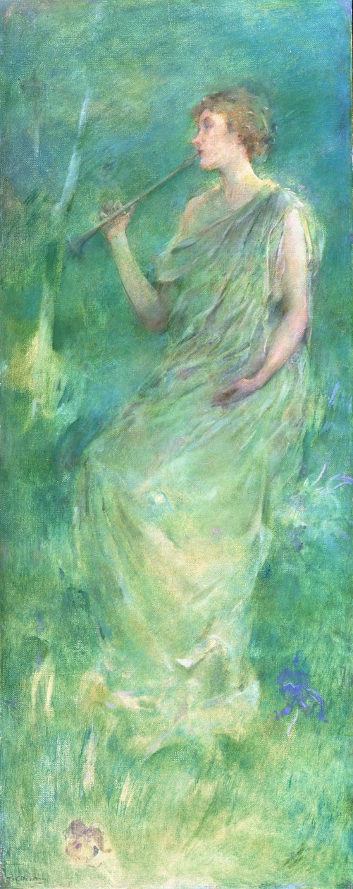 Müzik, c.1890-95 by Thomas Wilmer Dewing