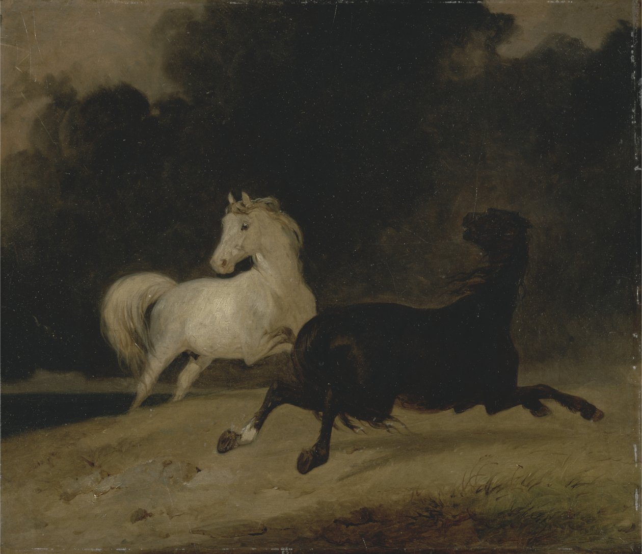 Fırtınada Atlar, 1823 by Thomas Woodward