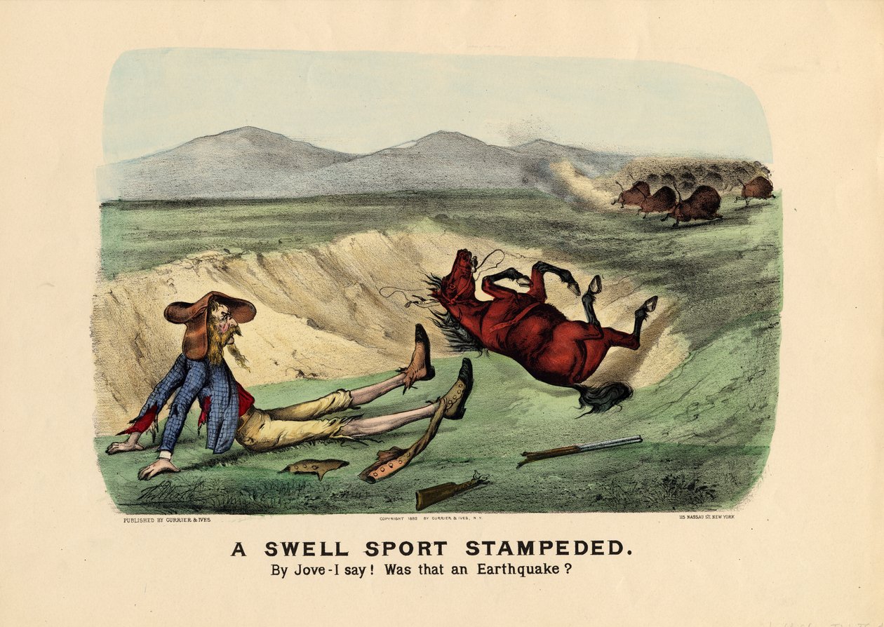 Harika bir spor damgalı, pub. Currier ve Ives tarafından, 1882 by Thomas Worth