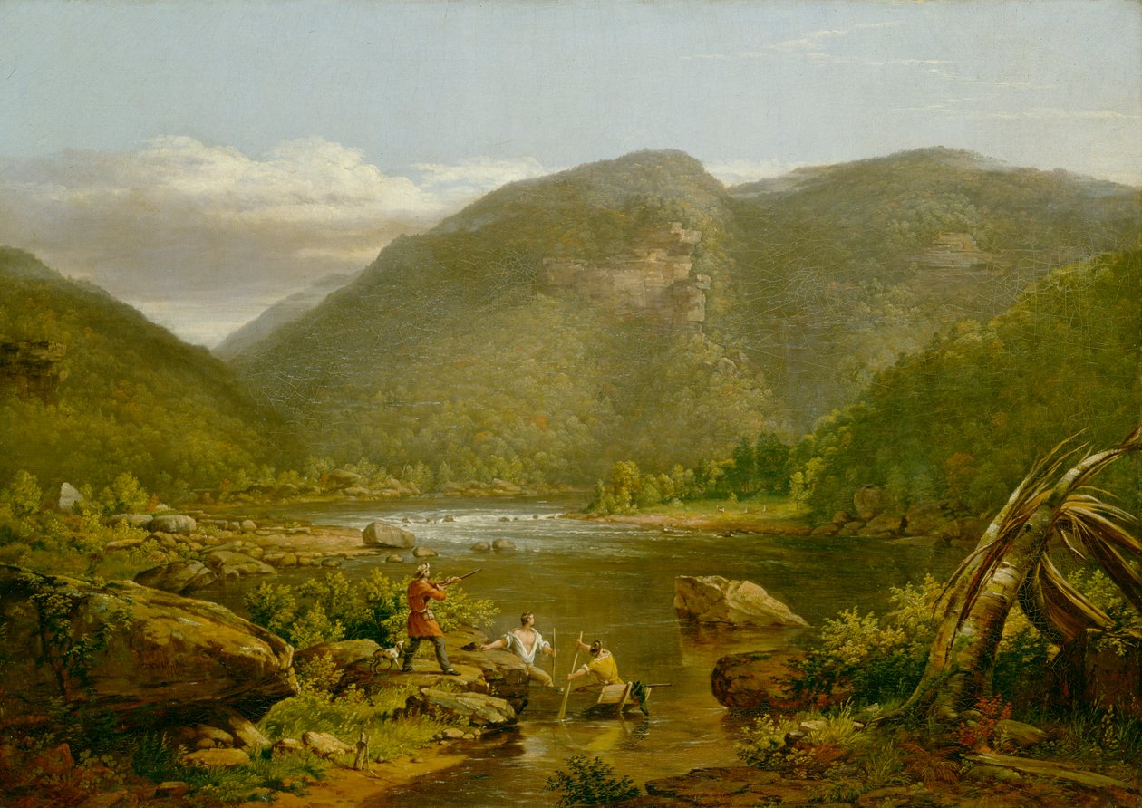 Karga Yuvası, 1848 by Thomas Worthington Whittredge