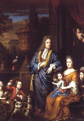 Klasik Bir Ortamda Aile Portresi Grubu by Thomas van der Wilt