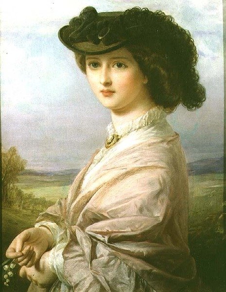 Manzaradaki Bir Hanımefendi by Thomas Francis Dicksee