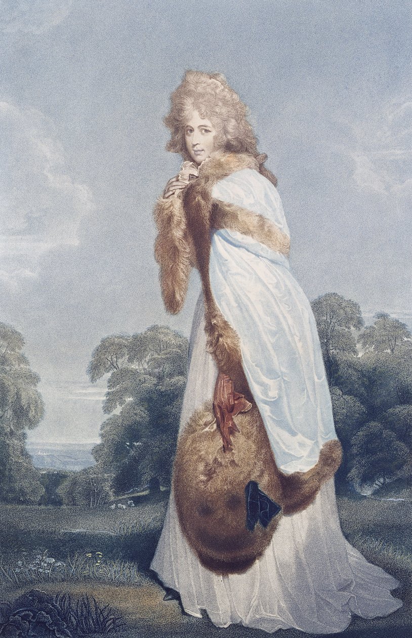 Eliza Farren, Derby Kontesi (c.1759-1829), Francesco Bartolozzi (1727-1815) tarafından oyulmuş, Bull ve Jeffreys tarafından yayınlanmıştır by Thomas (after) Lawrence