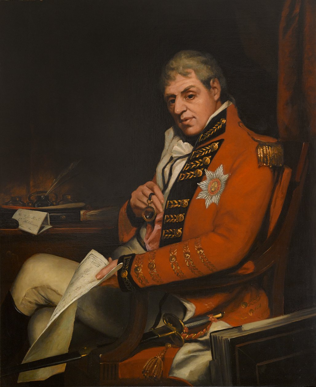 Rt. Hon General Hely-Hutchinson, 2. Donoughmore Kontu (tuval üzerine yağlı boya) by Thomas (after) Phillips