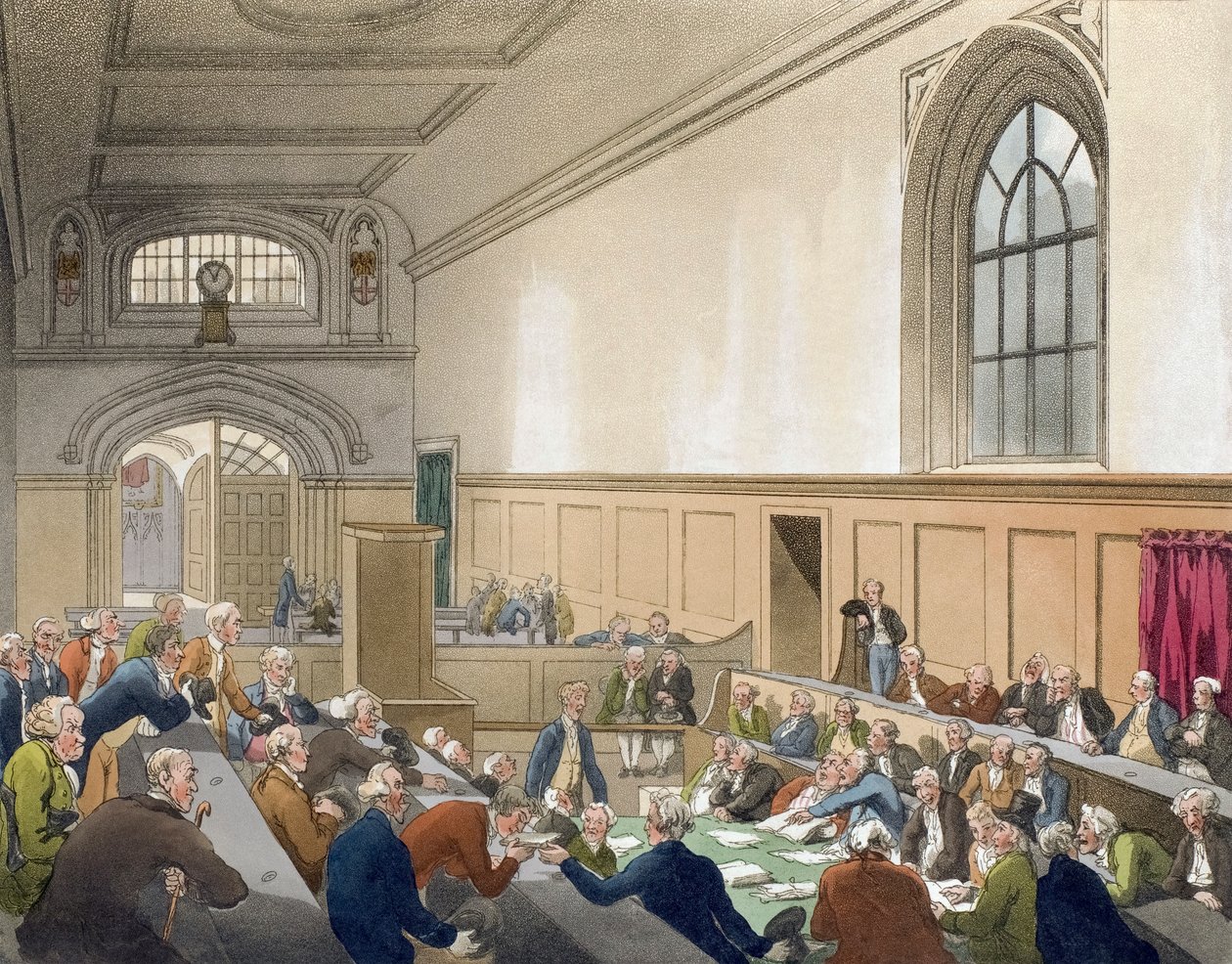 Londra Mikrokozmosu, 19. yüzyılın başları (basılı) by Thomas (after) Rowlandson