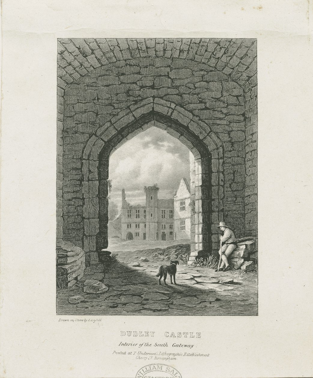 Dudley Kalesi - Kale: gravür ve [?19. yüzyıl] (baskı) by Thomas (after) Underwood