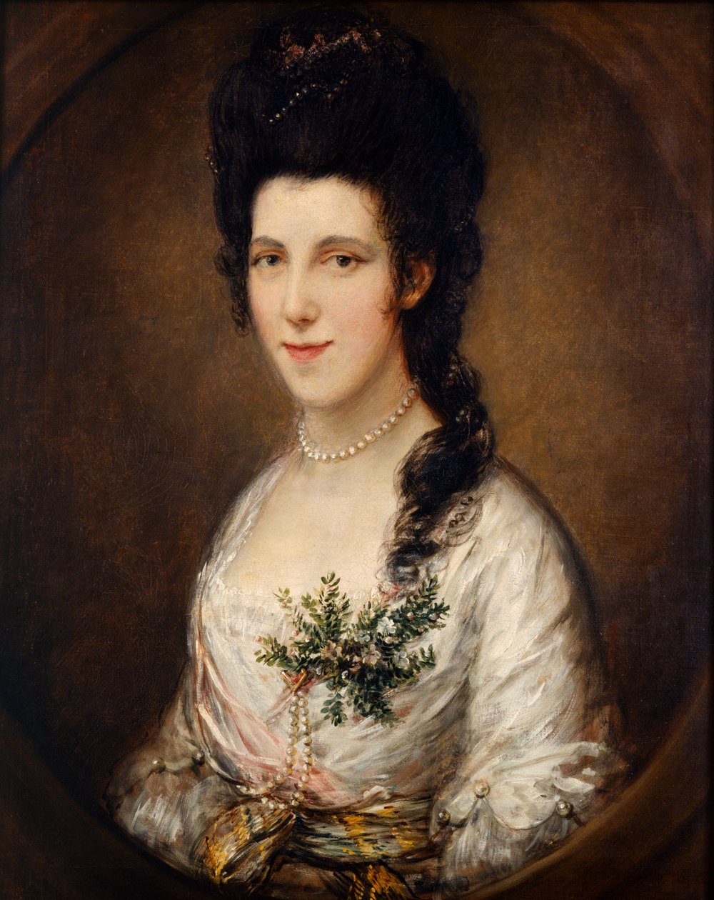 Bir Hanımın Portresi (tuval üzerine yağlıboya) by Thomas (attr. to) Gainsborough