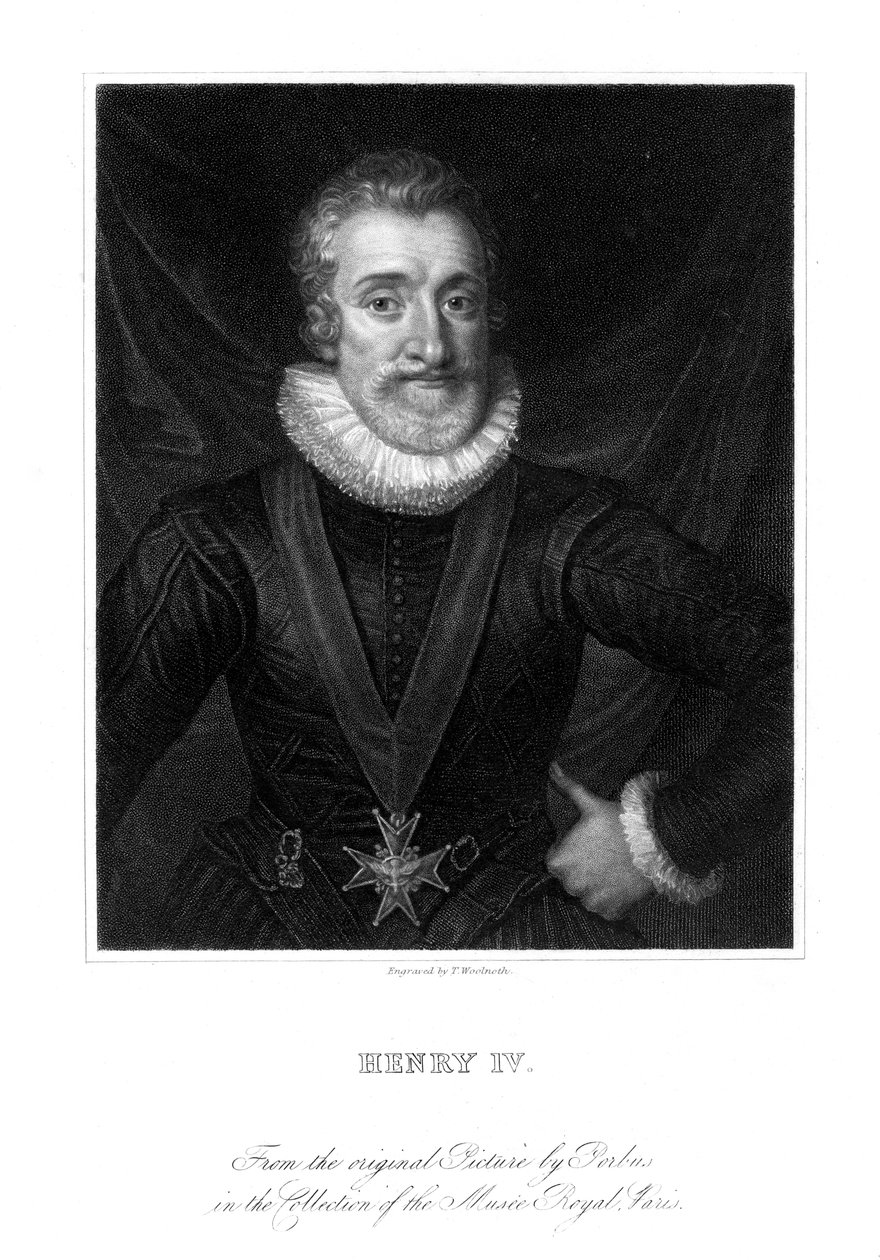 Henry IV, Fransa Kralı, 19. yüzyıl. by Thomas A. Woolnoth