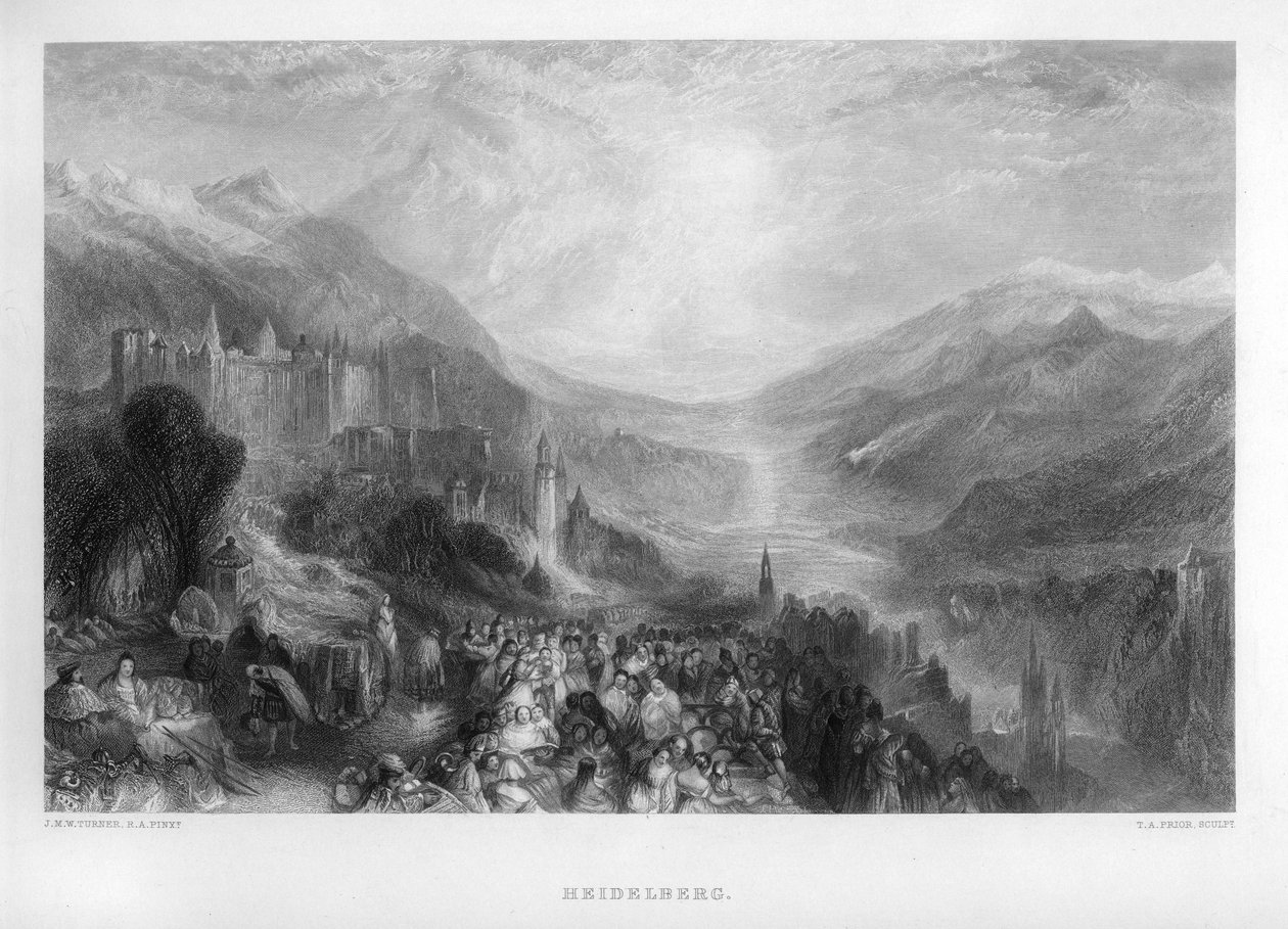 Heidelberg, 19. yüzyıl. by Thomas Abel Prior