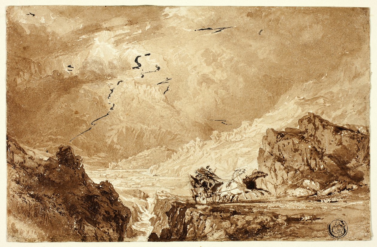 Alplerde Çalışkanlık by Thomas Allom