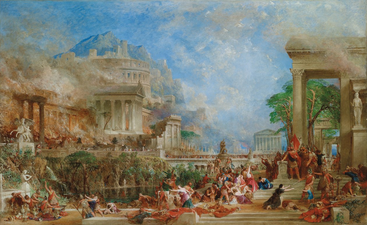 Korint Yağmalaması, 1870 by Thomas Allom