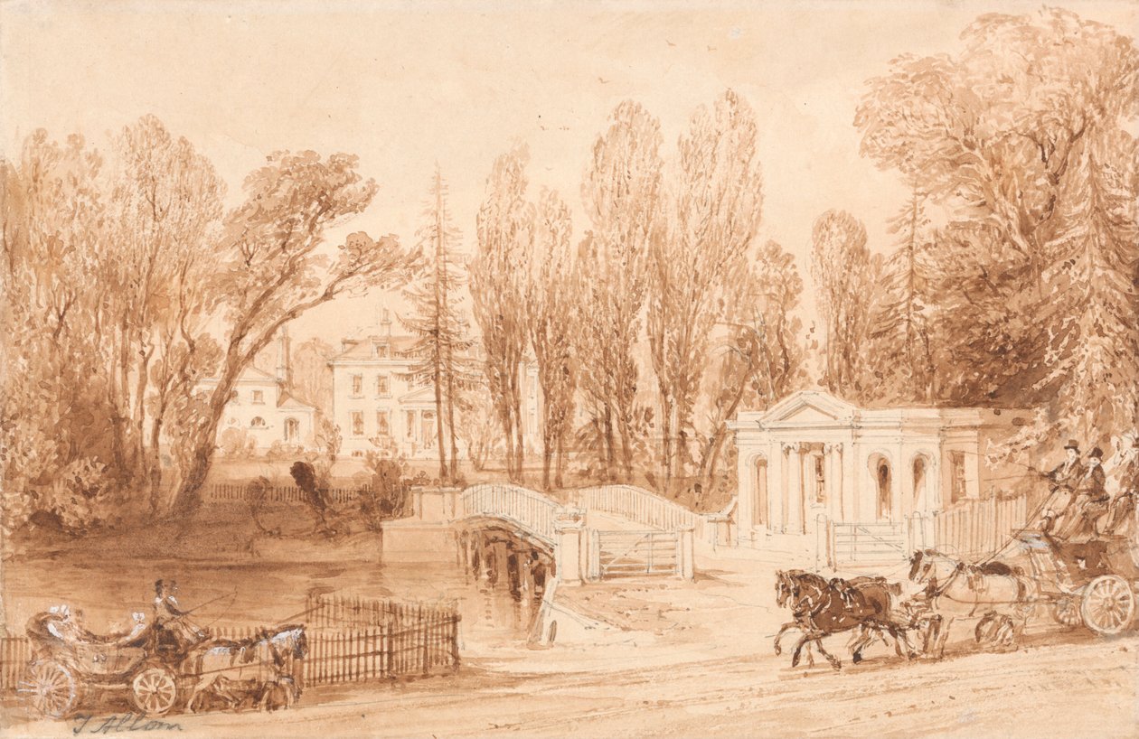 Thorncroft, Leatherhead yakınında by Thomas Allom