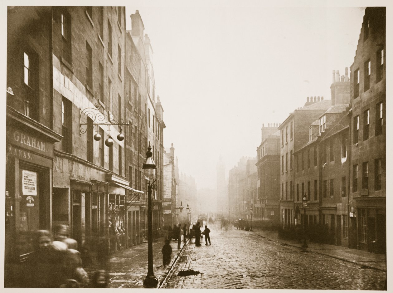High Street, Glasgow, 1878 dolayları by Thomas Annan
