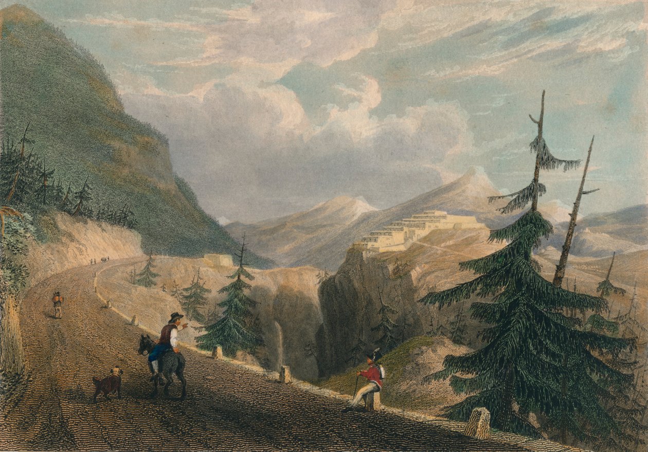 Fort Lesseillon, Bramante yakınlarında, 1827. by Thomas Barber