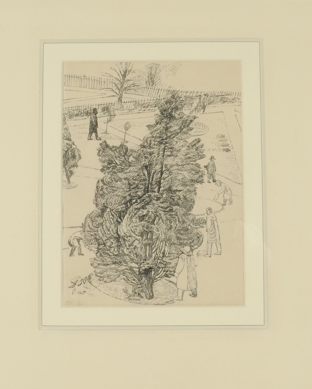 Parktaki Figürler; "Adamlar sustu, ağaçlar konuştu." 1938