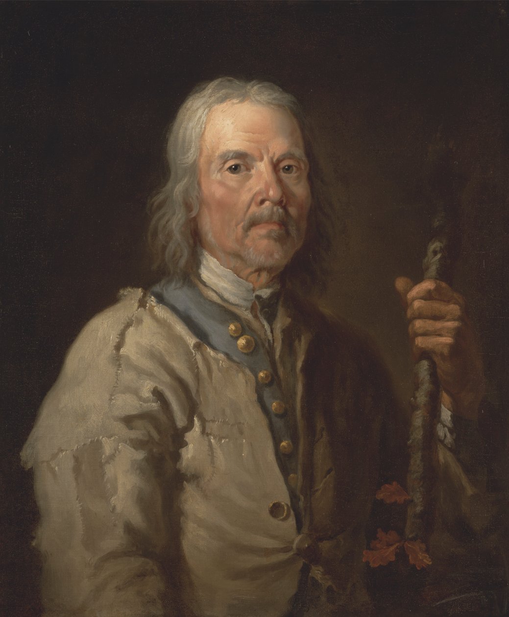 Bir personel tutan adam by Thomas Barker