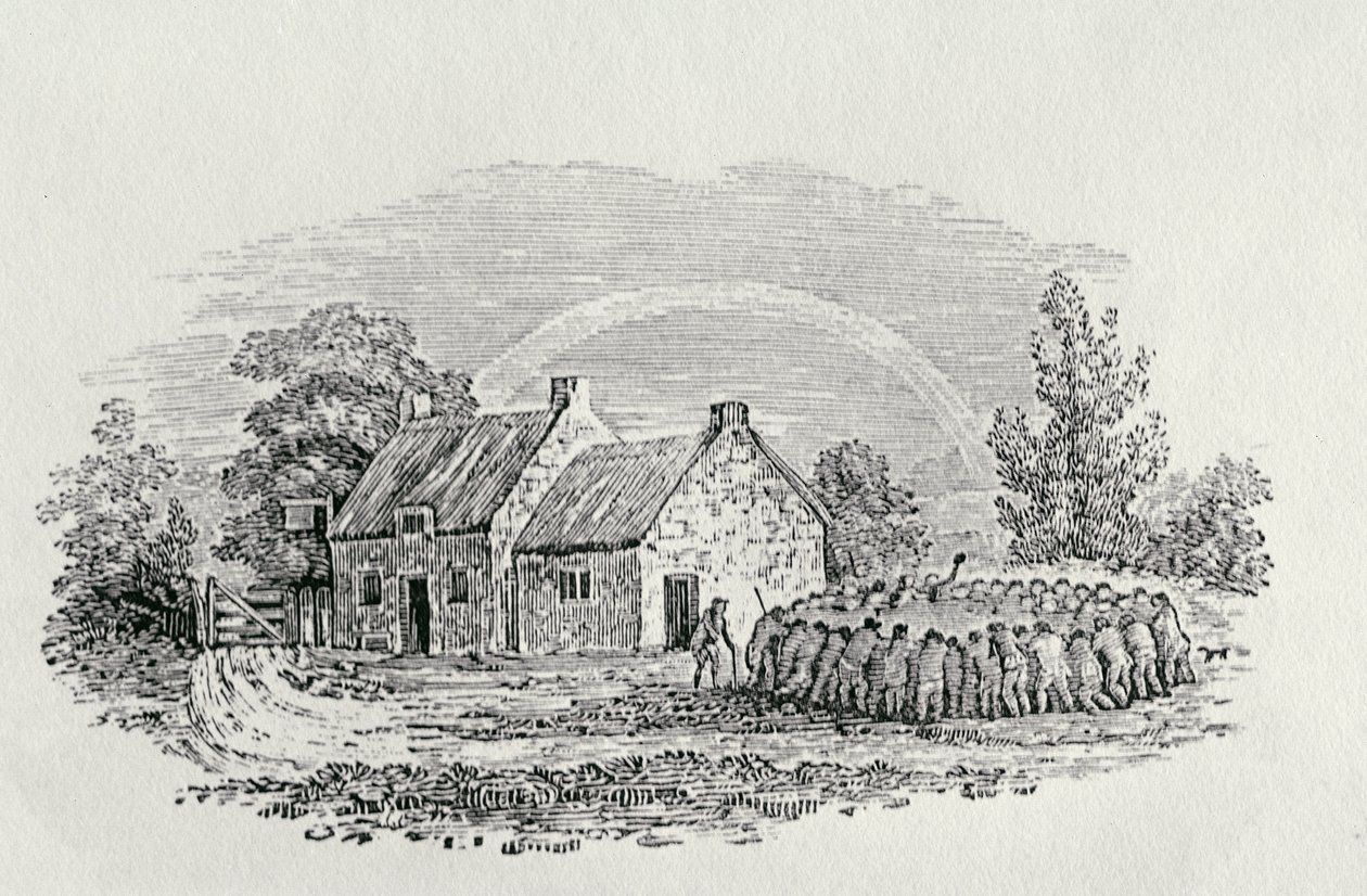 Bir Hanın Dışında Horoz Dövüşü, c.1801, 