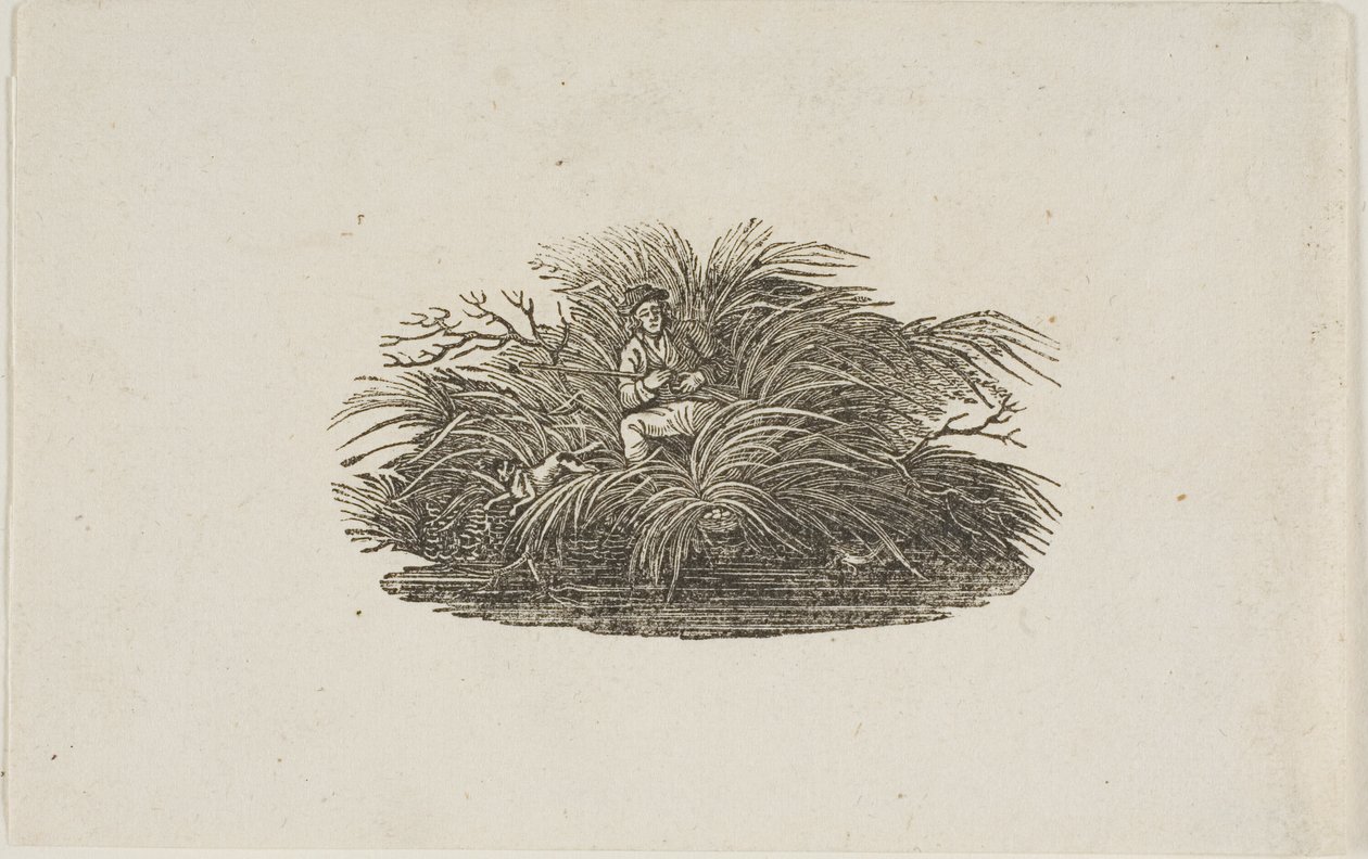 Kuyruk parçası: Bush Man by Thomas Bewick