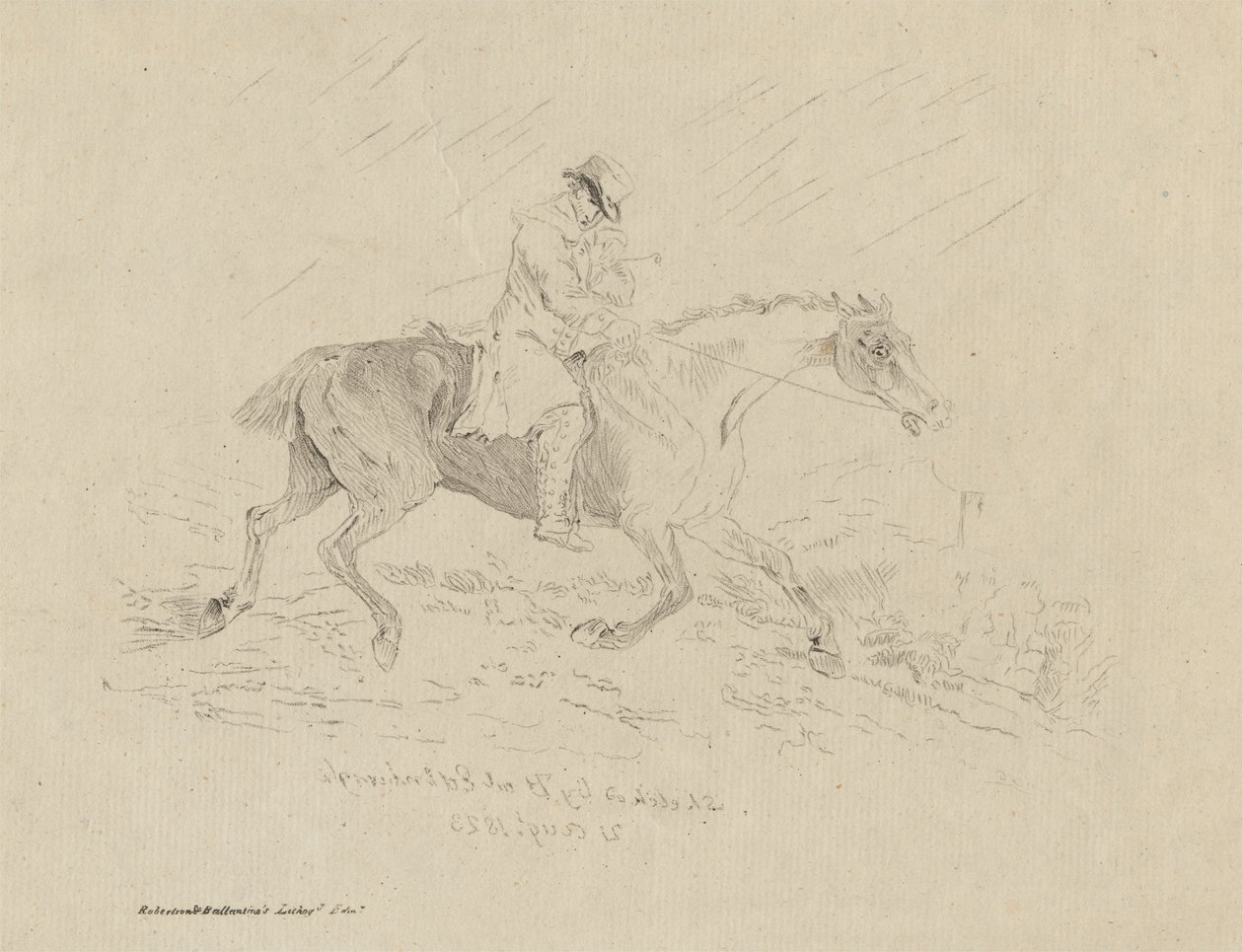 Cadger'ın Koşusu by Thomas Bewick