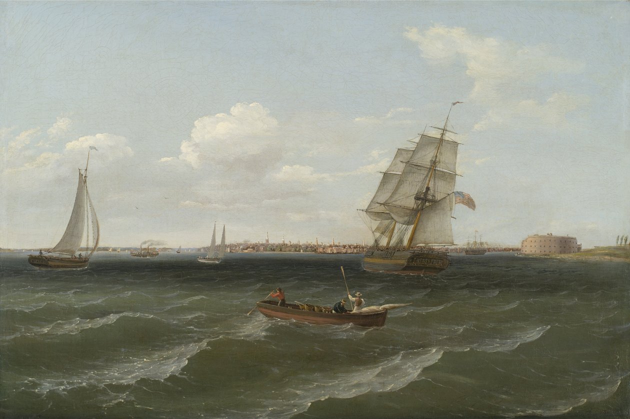 New York Limanı, 1813 by Thomas Birch