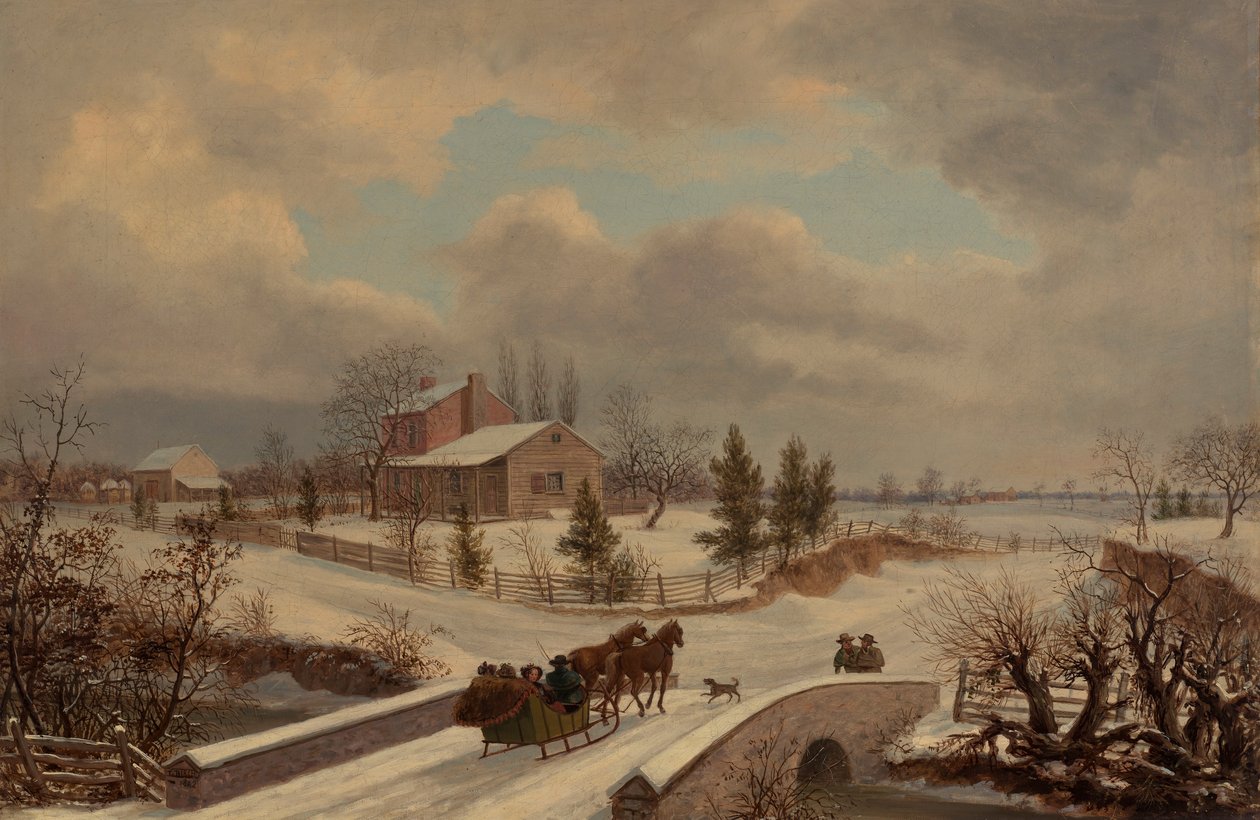 Pensilvanya Kış Manzarası by Thomas Birch