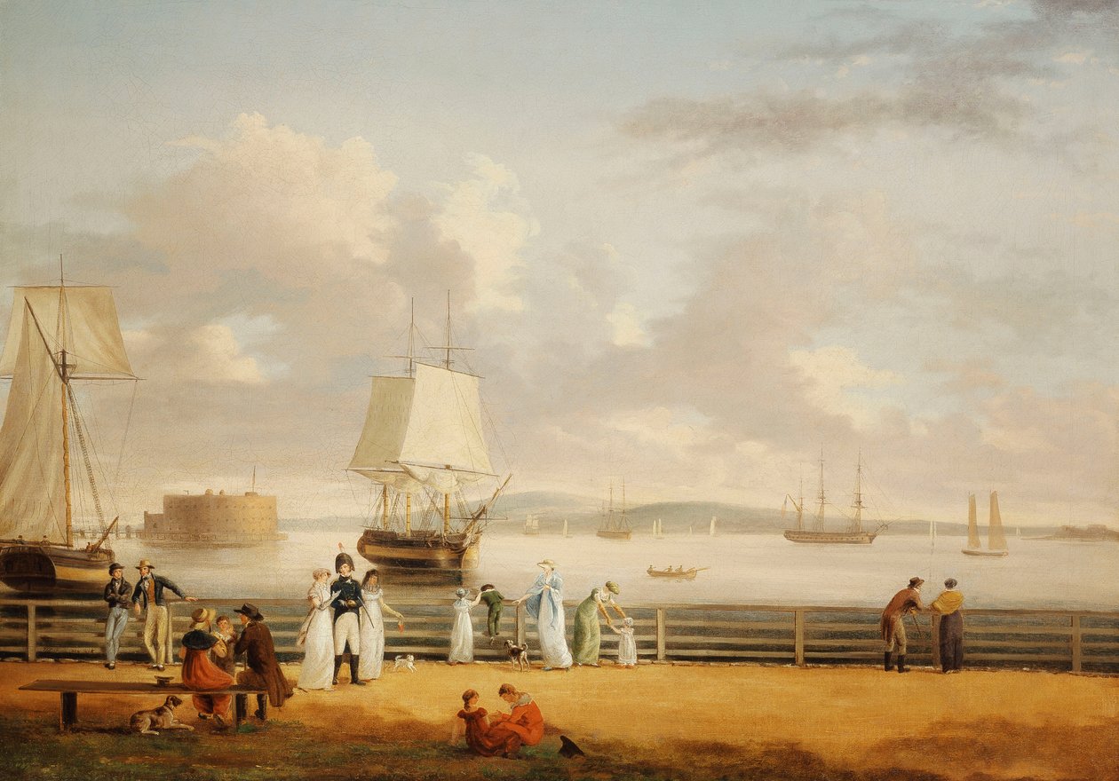 Pil ve Liman, New York, c.1811-1812 by Thomas Birch