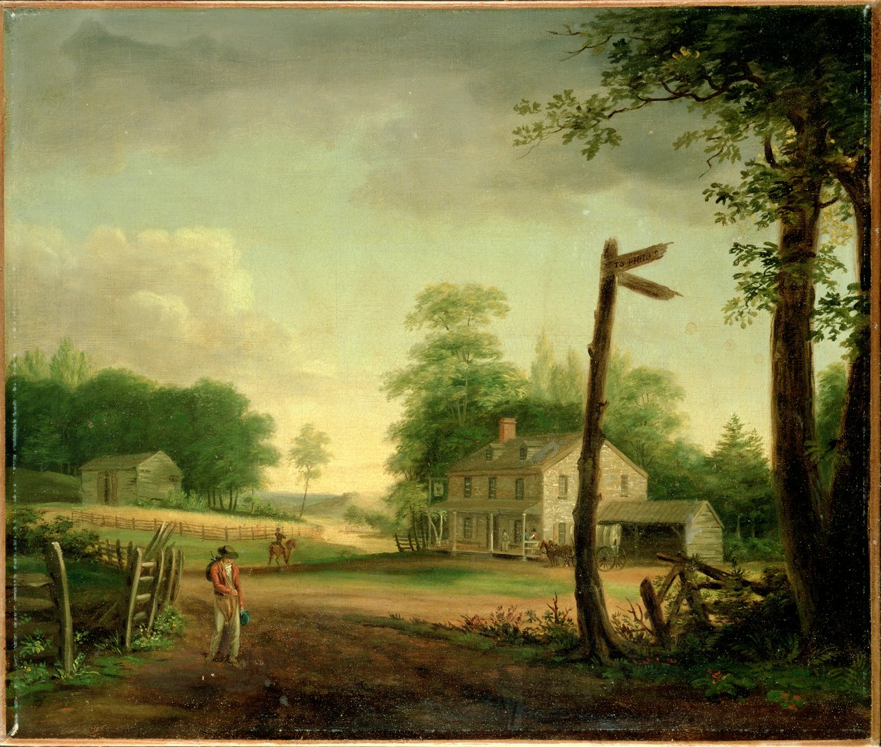 Philadelphia Yolu üzerinde Wayside Inn by Thomas Birch