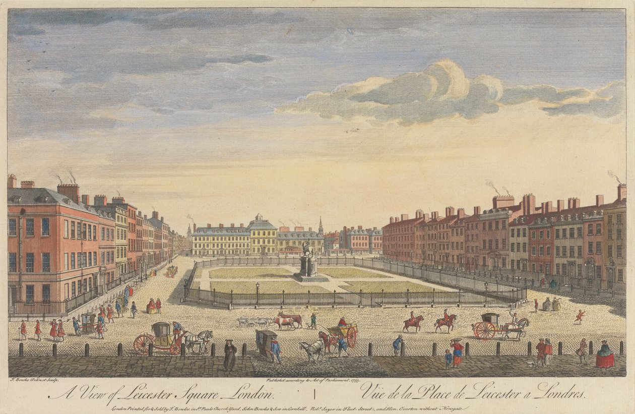 Leicester Meydanı'ndan Bir Görünüm, Londra by Thomas Bowles