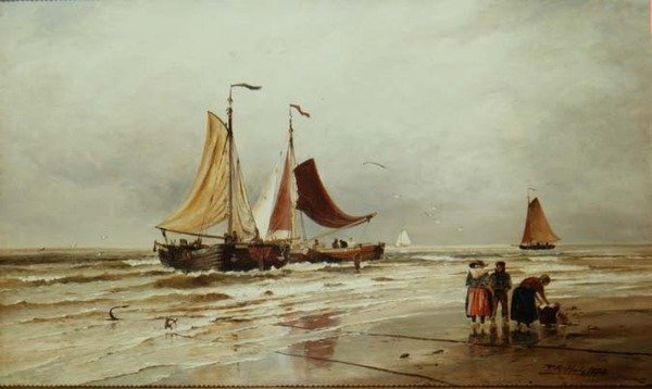 balıkçı tekneleri by Thomas Bush Hardy