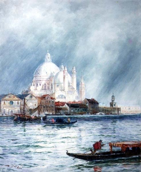 Lagünlerde, Venedik by Thomas Bush Hardy