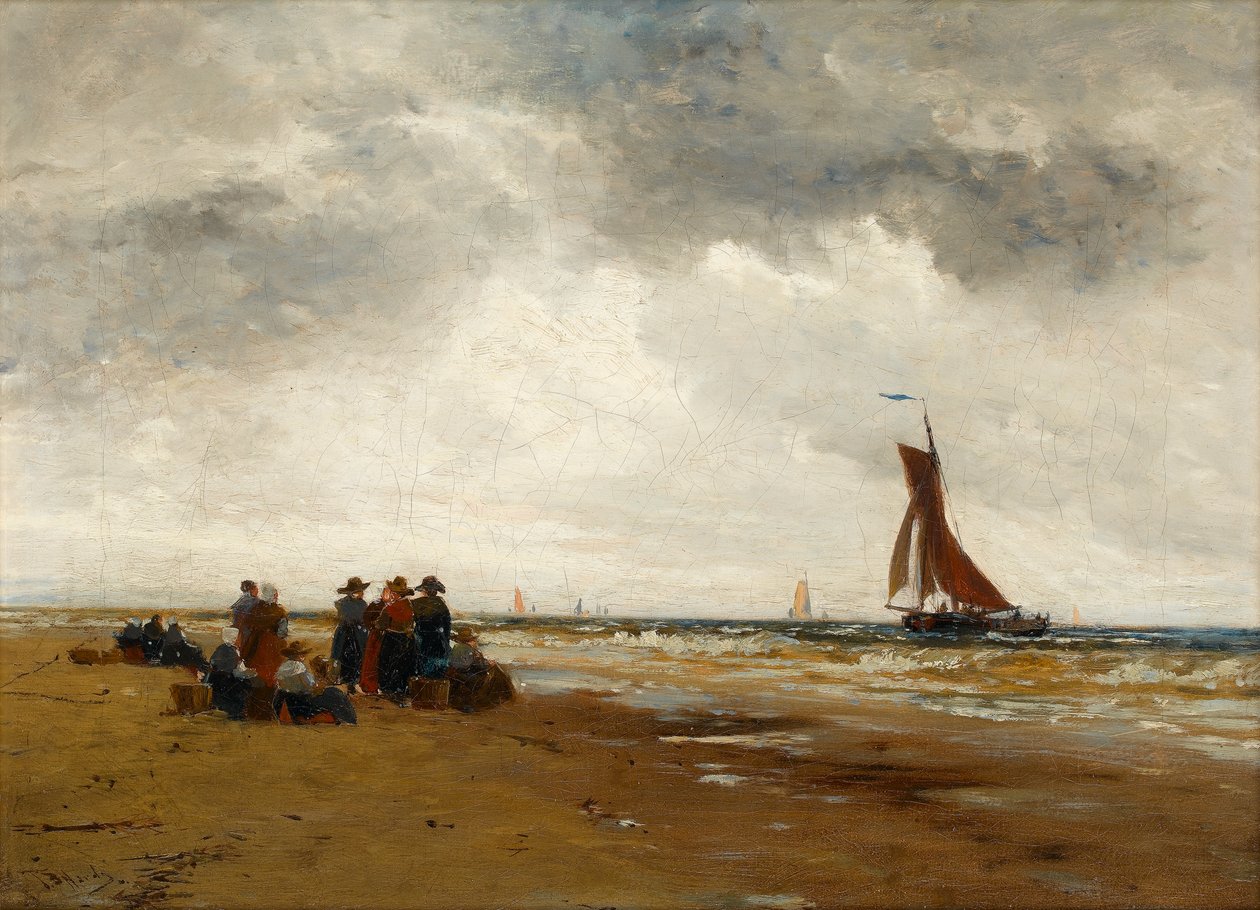 Balıkçı Teknelerinin Dönüşünü Beklerken, Hollanda by Thomas Bush Hardy