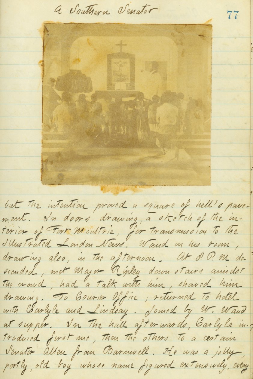 Thomas Butler Gunn Diaries - Cilt 15, sayfa 87, 20 Ocak 1861 by Thomas Butler Gunn