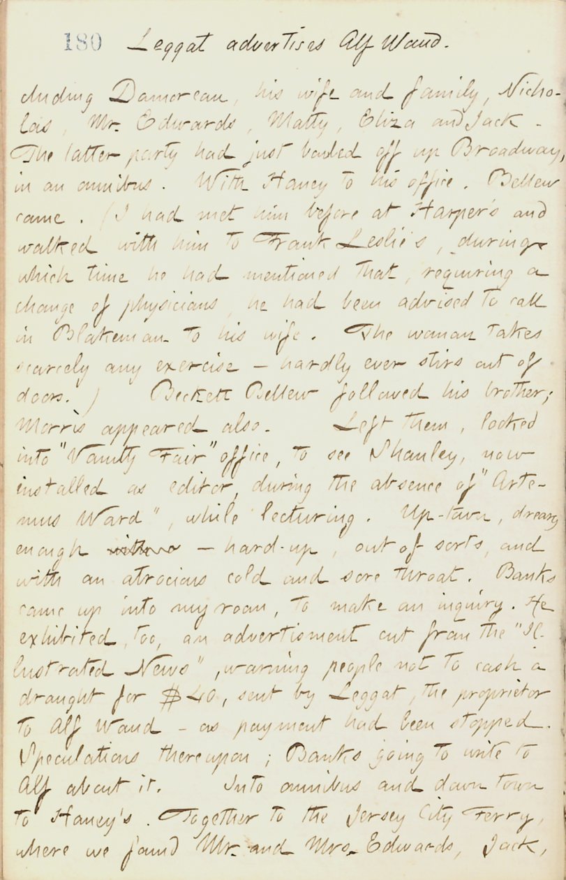 Thomas Butler Gunn Diaries- Cilt 18, sayfa 198, 29 Ocak 1862 by Thomas Butler Gunn