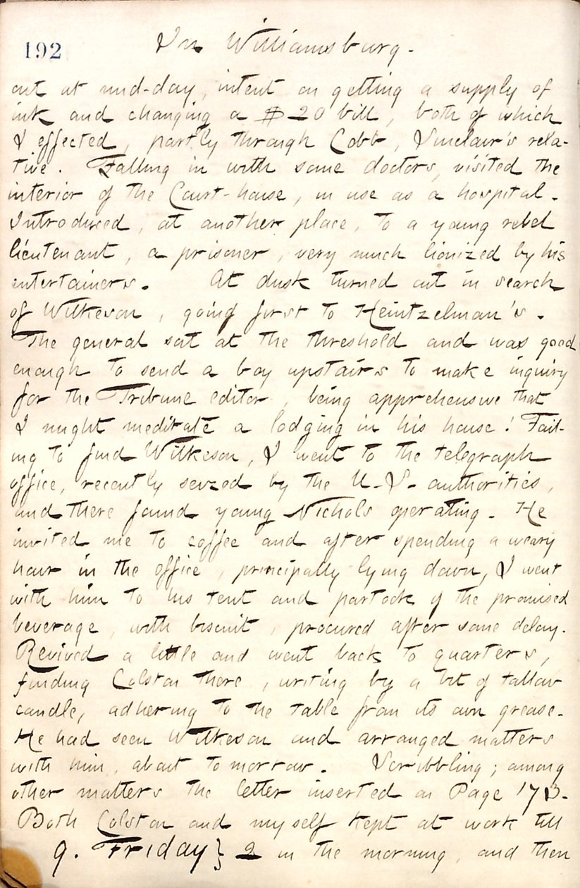 Thomas Butler Gunn Diaries- Cilt 19, sayfa 222, 8 Mayıs 1862 by Thomas Butler Gunn