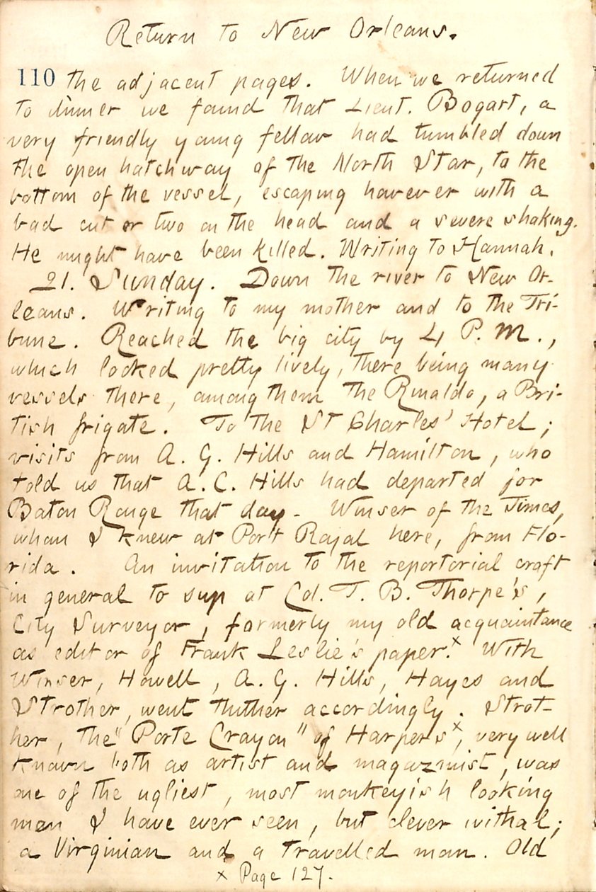 Thomas Butler Gunn Diaries- Cilt 21, sayfa 120, 20 Aralık 1862 by Thomas Butler Gunn