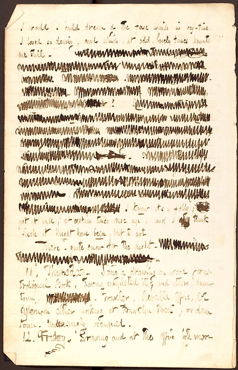 Thomas Butler Gunn Diaries- Cilt 3, sayfa 44, 10-12 Aralık 1851 by Thomas Butler Gunn