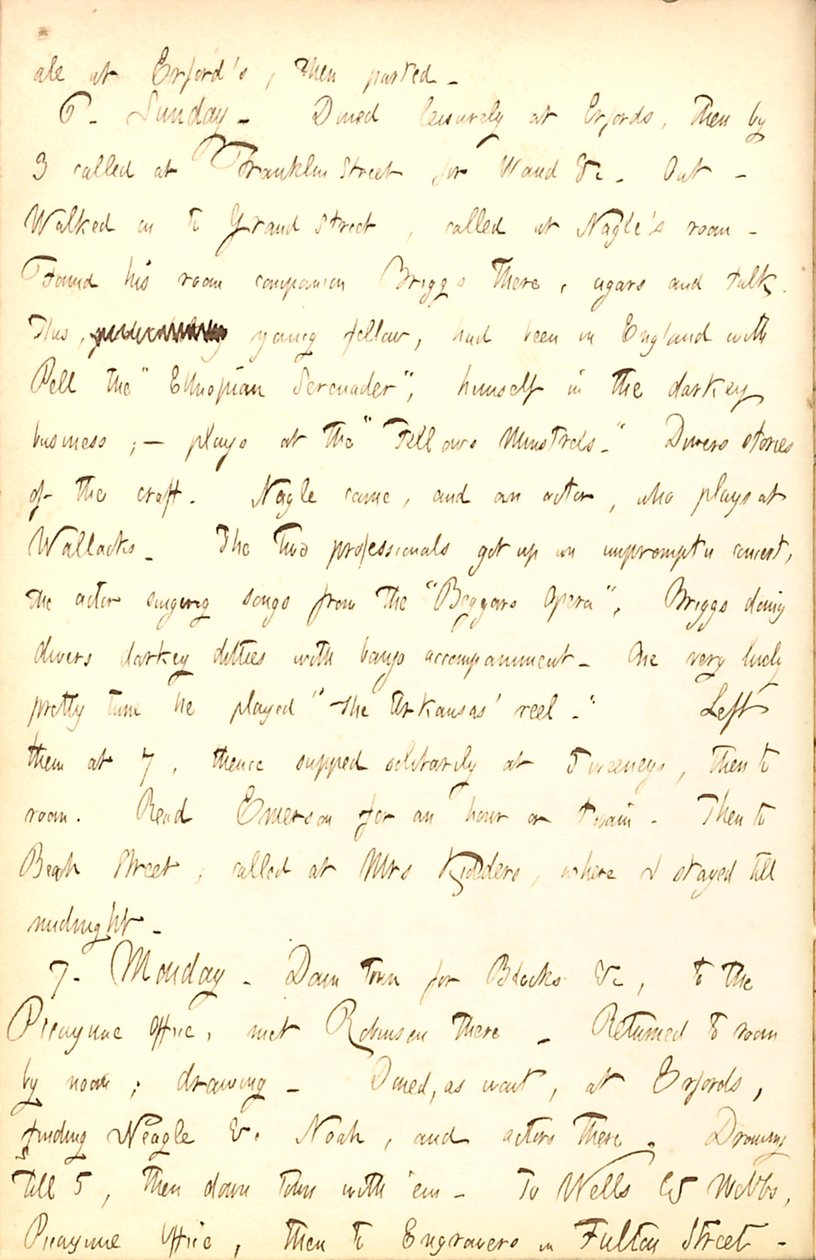 Thomas Butler Gunn Diaries- Cilt 5, sayfa 164, 5-7 Mart 1853 by Thomas Butler Gunn