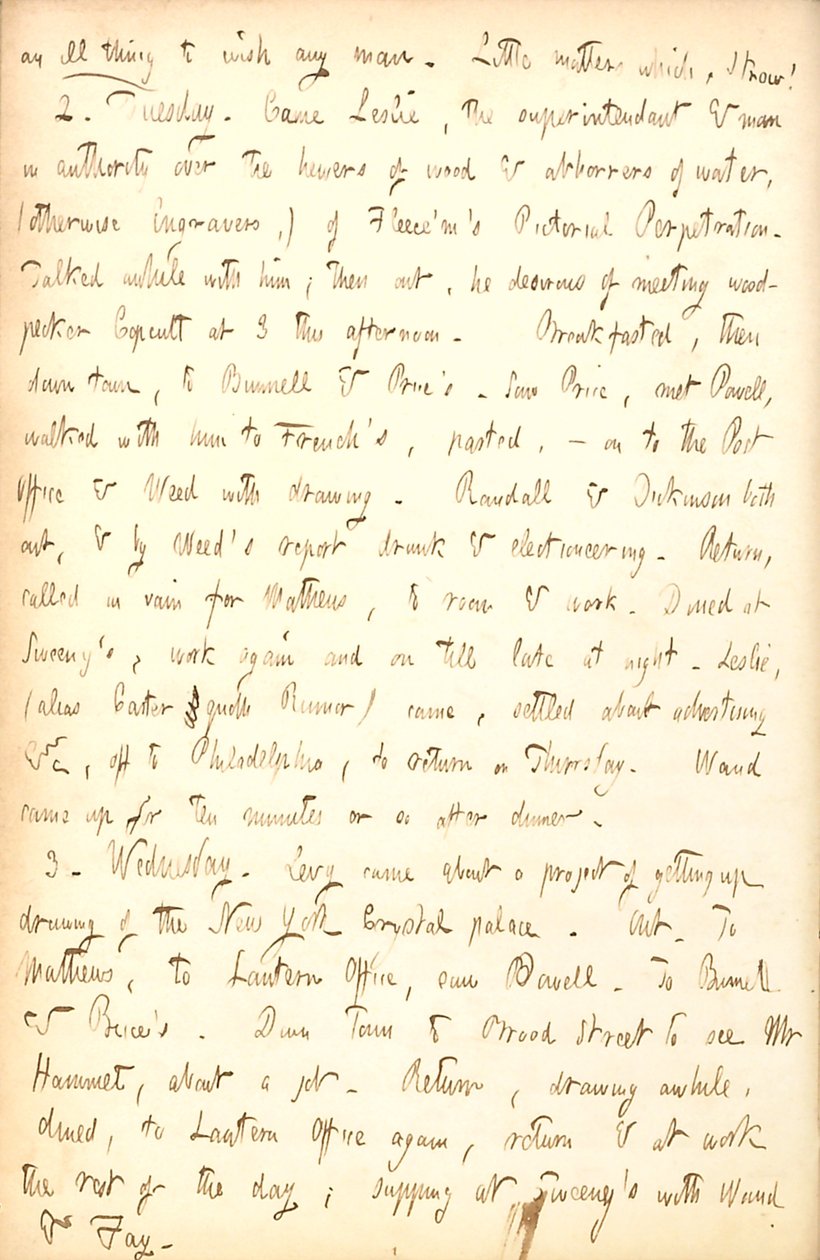 Thomas Butler Gunn Diaries- Cilt 5, sayfa 83, 1-3 Kasım 1852 by Thomas Butler Gunn