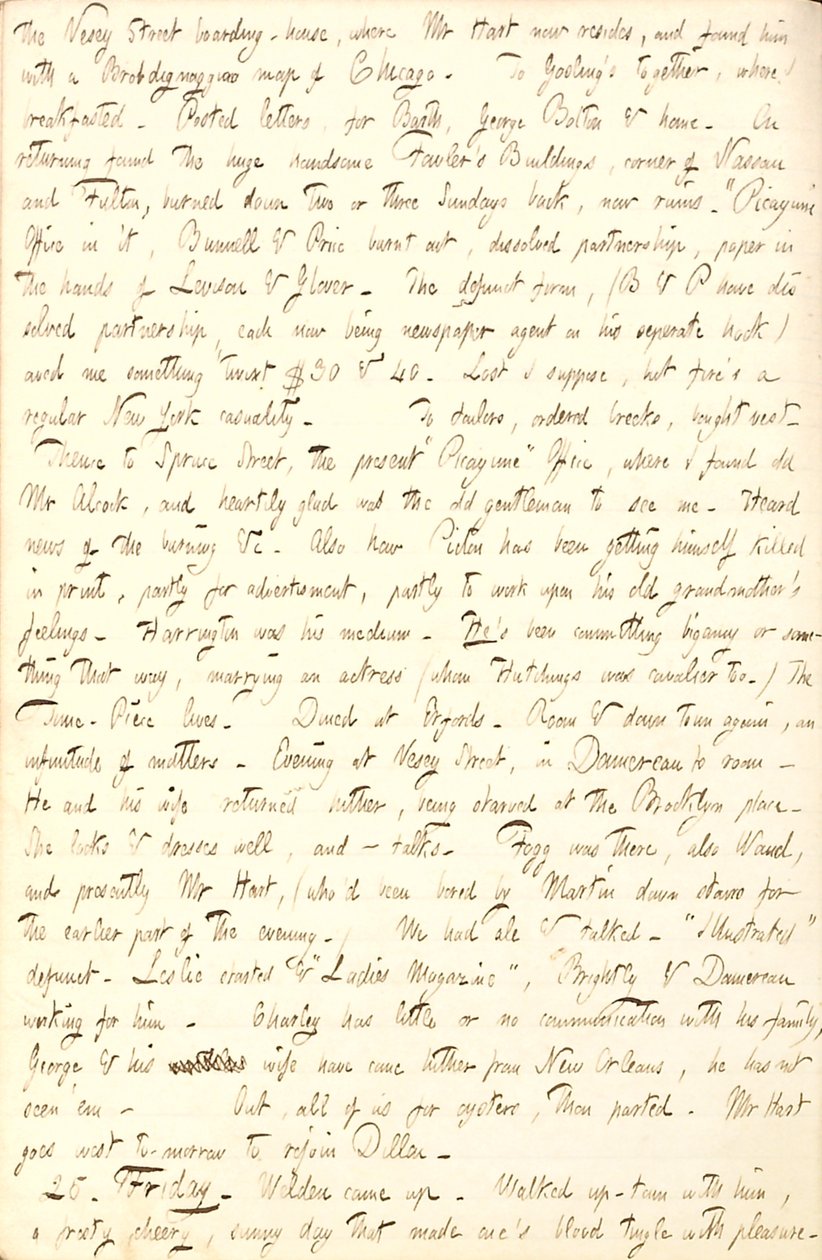 Thomas Butler Gunn Diaries- Cilt 6, sayfa 206, 24-25 Kasım 1853 by Thomas Butler Gunn