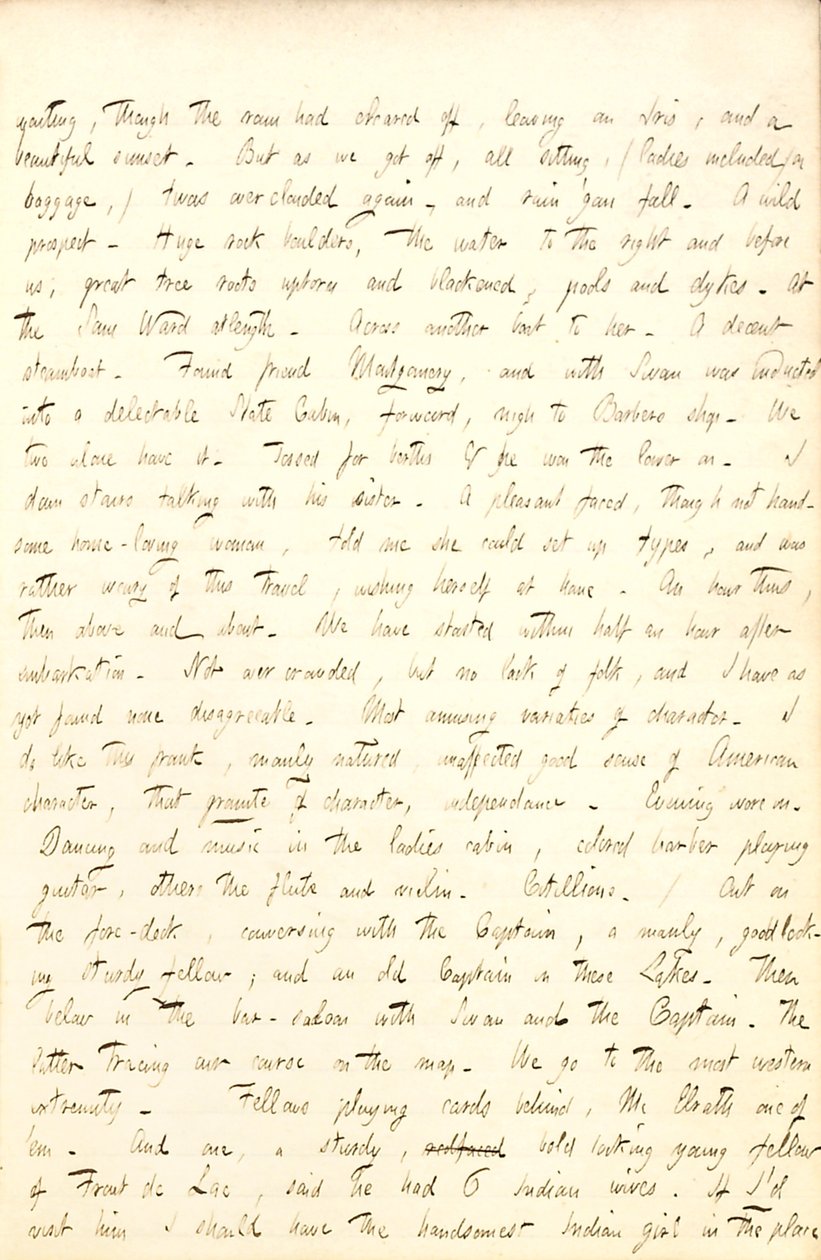 Thomas Butler Gunn Diaries- Cilt 6, sayfa 59, 13 Ağustos 1853 by Thomas Butler Gunn