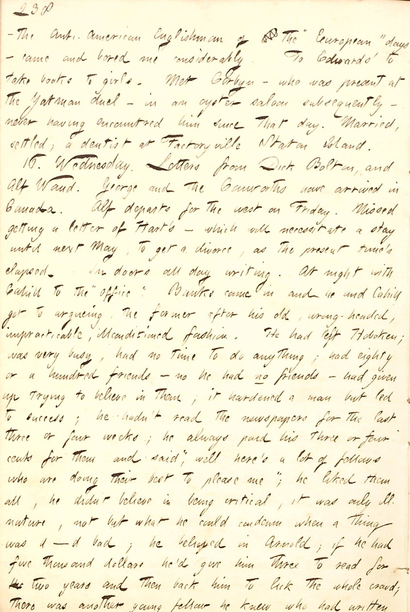 Thomas Butler Gunn Diaries- Cilt 8, sayfa 227, 15-16 Eylül 1857 by Thomas Butler Gunn