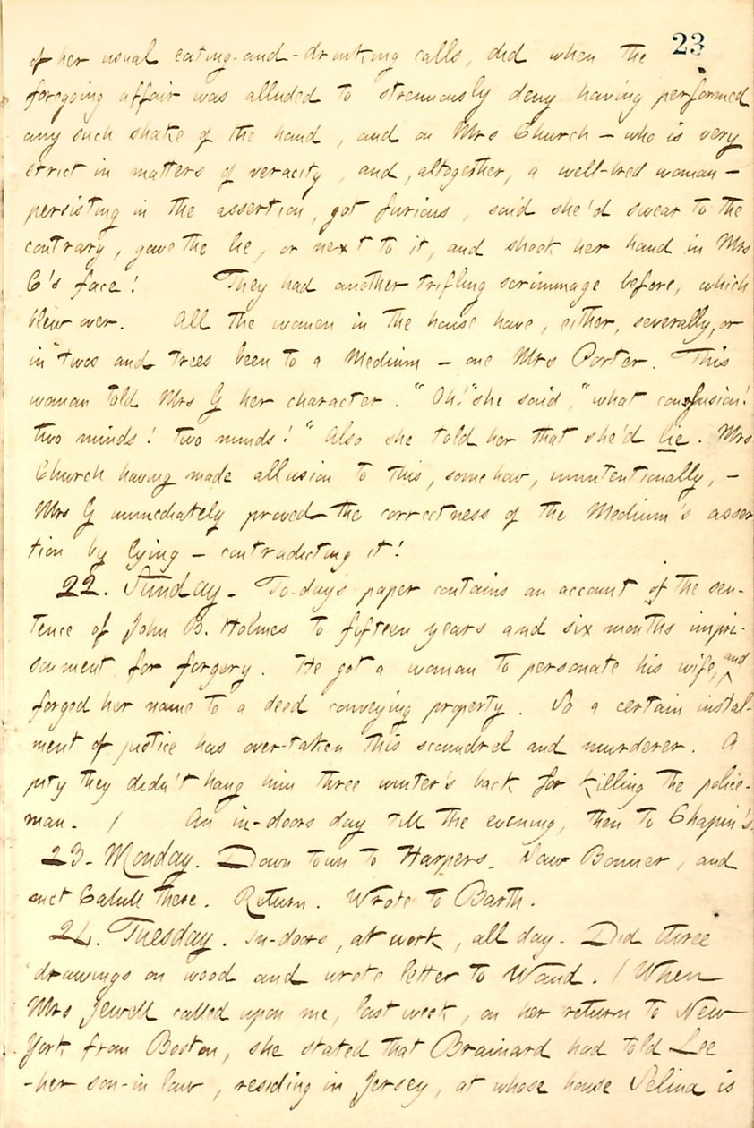 Thomas Butler Gunn Diaries- Cilt 9, sayfa 32, 21-24 Kasım 1857 by Thomas Butler Gunn