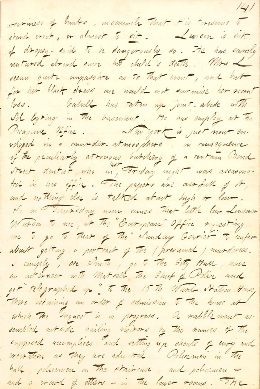 Thomas Butler Gunn Diaries: Cilt 8, sayfa 149, 3-7 Şubat 1857 by Thomas Butler Gunn