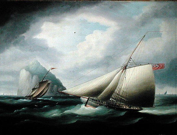 Bas Rock (tuval üzerine yağlı boya) by Thomas Buttersworth
